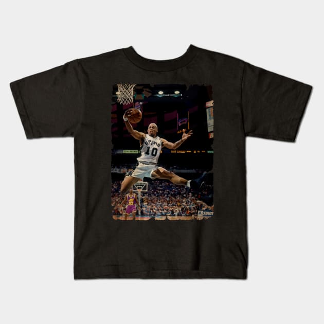 Dunk Dennis Rodman Kids T-Shirt by Milu Milu